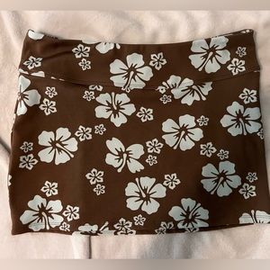 H&M Hawaiian Print Mini Skirt